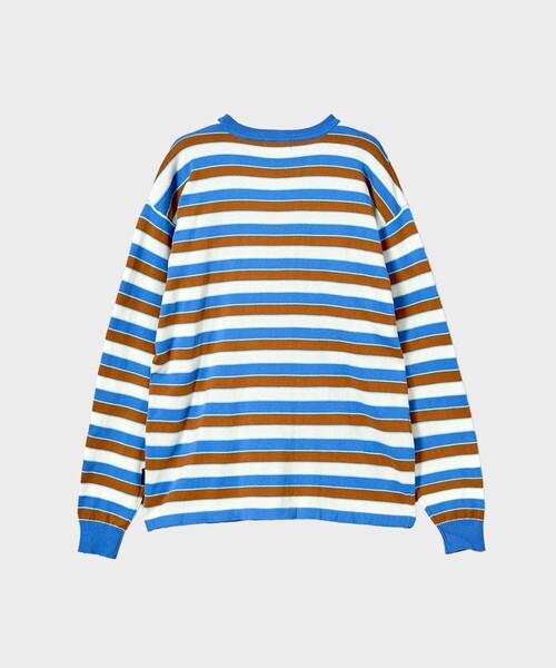 F-LAGSTUF-F(フラグスタフ)の「23AW-FS-30 STRIPE LS COTTON SWEATER(Tシャツ/カットソー・メンズ・グリーン/ブルー・MEDIUM/X-LARGE/LARGE)」の21枚目の写真