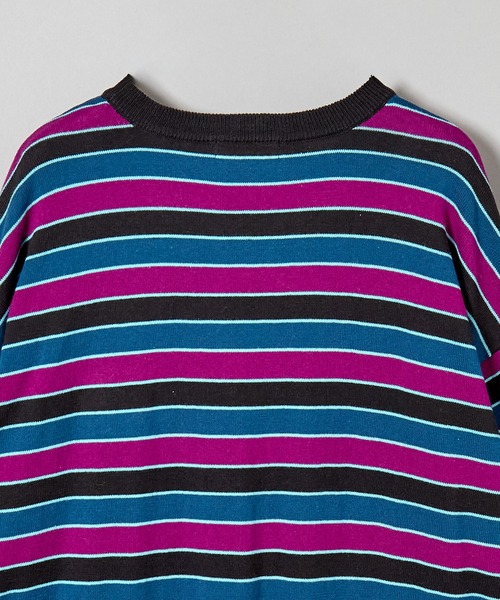 F-LAGSTUF-F(フラグスタフ)の「23AW-FS-30 STRIPE LS COTTON SWEATER(Tシャツ/カットソー・メンズ・グリーン/ブルー・MEDIUM/X-LARGE/LARGE)」の6枚目の写真