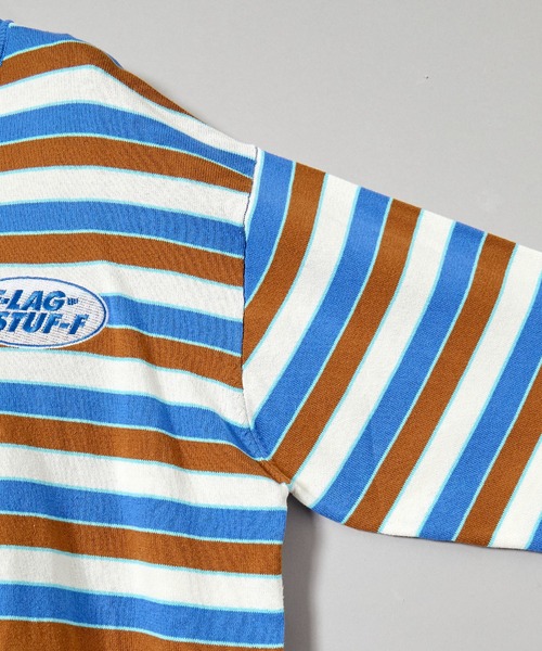 F-LAGSTUF-F(フラグスタフ)の「23AW-FS-30 STRIPE LS COTTON SWEATER(Tシャツ/カットソー・メンズ・グリーン/ブルー・MEDIUM/X-LARGE/LARGE)」の12枚目の写真