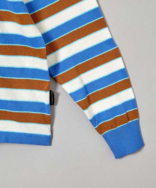 F-LAGSTUF-F(フラグスタフ)の「23AW-FS-30 STRIPE LS COTTON SWEATER(Tシャツ/カットソー・メンズ・グリーン/ブルー・MEDIUM/X-LARGE/LARGE)」の13枚目の写真
