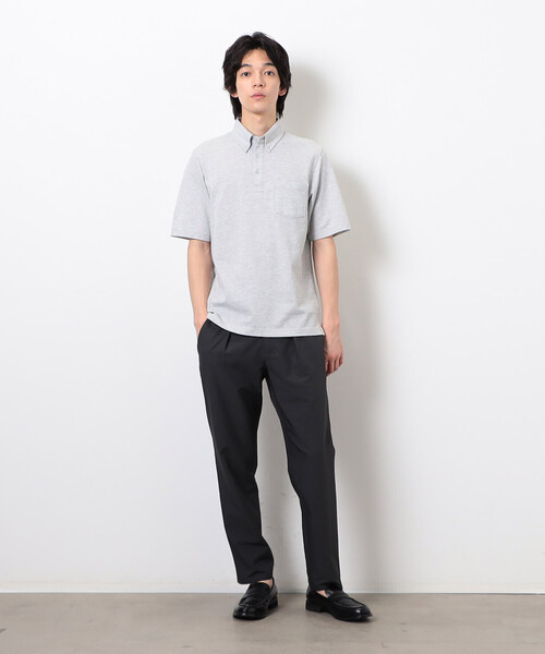 COMME CA ISM（コムサイズム）の「【吸水速乾】カノコポロシャツ（ポロシャツ・メンズ・ネイビー/ブルー/グレー/ホワイト/サックスブルー/ブラック・X-LARGE/LARGE/MEDIUM）」の19枚目の写真