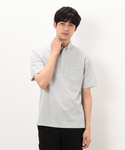 COMME CA ISM（コムサイズム）の「【吸水速乾】カノコポロシャツ（ポロシャツ・メンズ・ネイビー/ブルー/グレー/ホワイト/サックスブルー/ブラック・X-LARGE/LARGE/MEDIUM）」の20枚目の写真