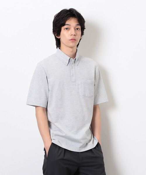 COMME CA ISM（コムサイズム）の「【吸水速乾】カノコポロシャツ（ポロシャツ・メンズ・ネイビー/ブルー/グレー/ホワイト/サックスブルー/ブラック・X-LARGE/LARGE/MEDIUM）」の21枚目の写真