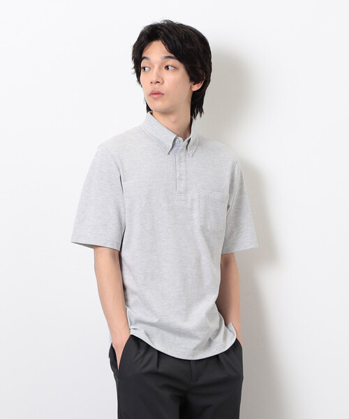 COMME CA ISM（コムサイズム）の「【吸水速乾】カノコポロシャツ（ポロシャツ・メンズ・ネイビー/ブルー/グレー/ホワイト/サックスブルー/ブラック・X-LARGE/LARGE/MEDIUM）」の22枚目の写真