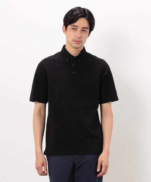 COMME CA ISM（コムサイズム）の「【吸水速乾】カノコポロシャツ（ポロシャツ・メンズ・ネイビー/ブルー/グレー/ホワイト/サックスブルー/ブラック・X-LARGE/LARGE/MEDIUM）」の3枚目の写真