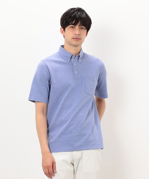 COMME CA ISM（コムサイズム）の「【吸水速乾】カノコポロシャツ（ポロシャツ・メンズ・ネイビー/ブルー/グレー/ホワイト/サックスブルー/ブラック・X-LARGE/LARGE/MEDIUM）」の12枚目の写真