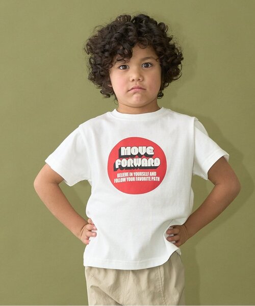b・ROOM(ビールーム)の「【カイテキ天竺】選べる8パターンオリジナルプリントTシャツ(Tシャツ/カットソー・キッズ・ターコイズブルー/ブラック/トップグレー/パープル/ダークグリーン/オフホワイト/レッド/ライトベージュ・120cm/130cm/110cm/100cm/140cm/150cm)」の2枚目の写真