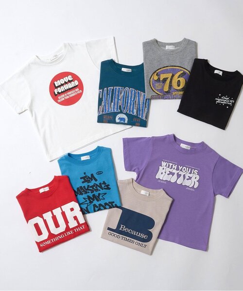 b・ROOM(ビールーム)の「【カイテキ天竺】選べる8パターンオリジナルプリントTシャツ(Tシャツ/カットソー・キッズ・ターコイズブルー/ブラック/トップグレー/パープル/ダークグリーン/オフホワイト/レッド/ライトベージュ・120cm/130cm/110cm/100cm/140cm/150cm)」の21枚目の写真