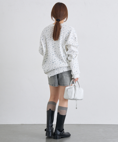 One Tea spoon(ワンティースプーン)の「ONE TEA SPOON /ワンティースプーン ISLAND BLUE DENIM BOXER ショートパンツ(その他パンツ・レディース・ブルー・FREE)」の7枚目の写真