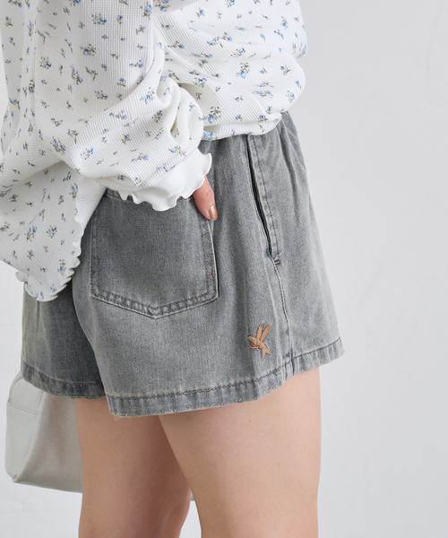 One Tea spoon(ワンティースプーン)の「ONE TEA SPOON /ワンティースプーン ISLAND BLUE DENIM BOXER ショートパンツ(その他パンツ・レディース・ブルー・FREE)」の11枚目の写真