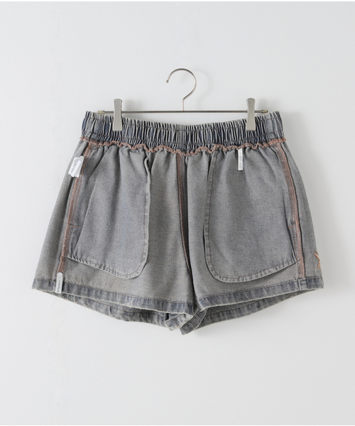 One Tea spoon(ワンティースプーン)の「ONE TEA SPOON /ワンティースプーン ISLAND BLUE DENIM BOXER ショートパンツ(その他パンツ・レディース・ブルー・FREE)」の18枚目の写真