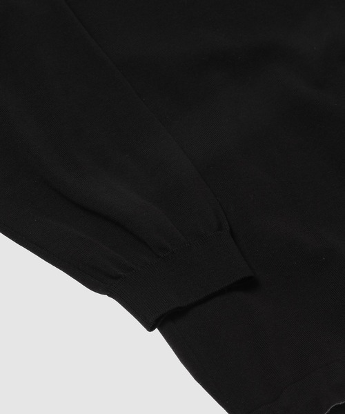 COMME des GARCONS HOMME(コム デ ギャルソン・オム)の「コットン天竺 LOGO KNIT(ニット/セーター・メンズ・ブラック・S/M/L)」の3枚目の写真