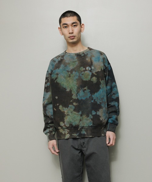 BAL(バル)　LOGO TIE DYE CREW by YUKIDYE LOGO TIE DYE CREW by YUKIDYE / BLACK | BAL(バル) | SWEAT