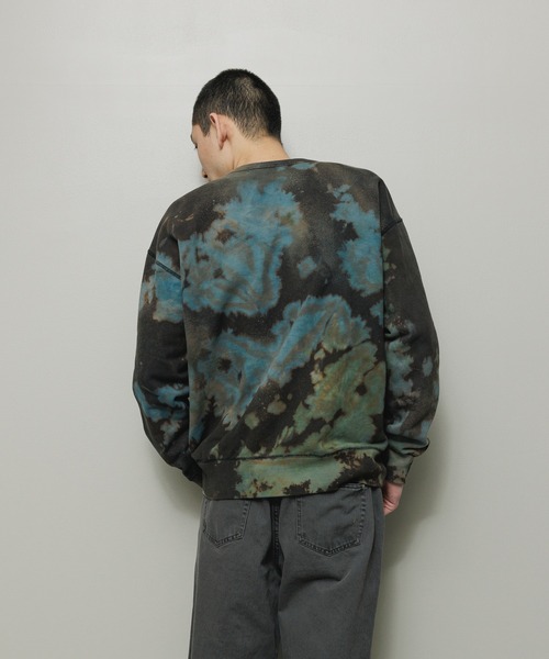 bal（バル）の「LOGO TIE DYE CREW by YUKIDYE（スウェット・メンズ・ブラック・2/0/3/1）」の2枚目の写真