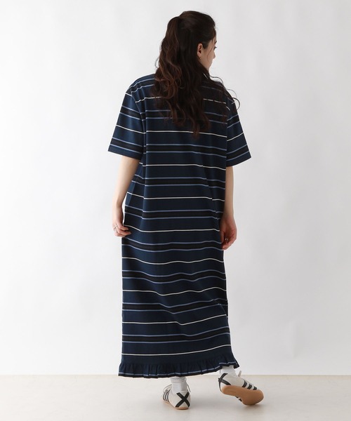 POLO BCS（ポロ ビーシーエス）の「＜POLO BCS/ポロ・ビーシーエス＞別注ＰＯＬＯ／ボーダーポロＯＰ（ワンピース・レディース・ブラウン/ネイビー・FREE）」の14枚目の写真