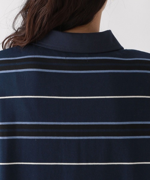 POLO BCS（ポロ ビーシーエス）の「＜POLO BCS/ポロ・ビーシーエス＞別注ＰＯＬＯ／ボーダーポロＯＰ（ワンピース・レディース・ブラウン/ネイビー・FREE）」の19枚目の写真