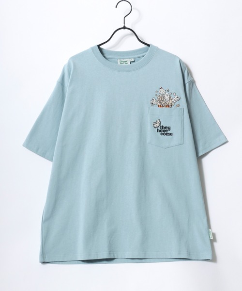 POWER TO THE PEOPLE（パワートゥーザピープル）の「POWER TO THE PEOPLE/パワートゥザピープル ゴースト 猫 犬 ロゴ ワンポイント刺繍 ポケット 半袖Tシャツ/レディース メンズ（Tシャツ/カットソー・レディース・ホワイト系その他2/ブラック系その他2/ピンク/ブルー/ホワイト系その他/ブラック系その他/ブラック/ネイビー/ホワイト・LL/M/L）」の21枚目の写真