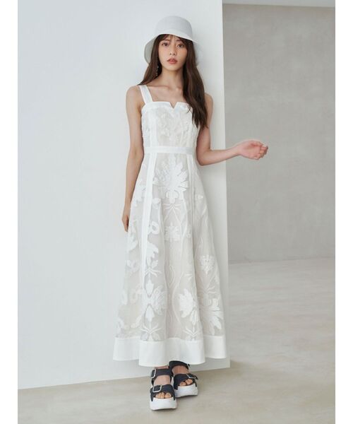 MERCURYDUO（マーキュリーデュオ）の「カットワークレースキャミ