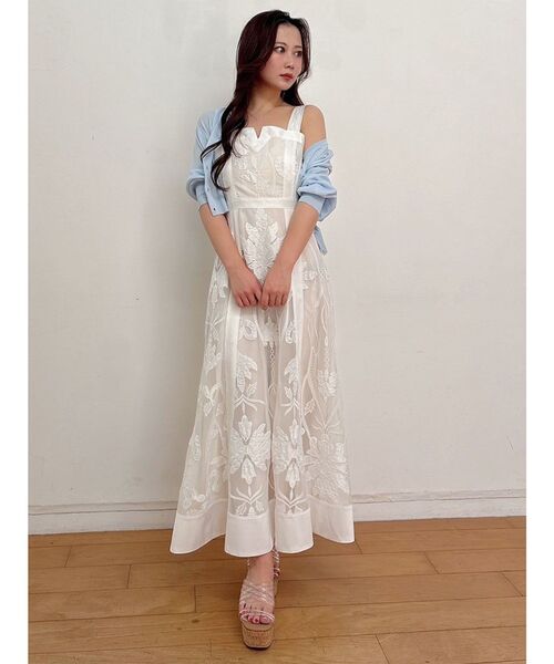 MERCURYDUO（マーキュリーデュオ）の「カットワークレースキャミ