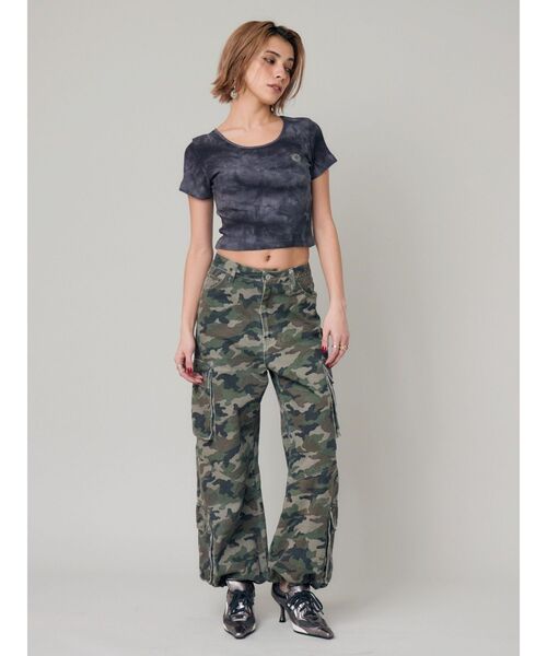 EVRIS（エヴリス）の「SUNNYショートTシャツ（Tシャツ/カットソー・レディース・ブラック/イエロー/ホワイト/グレー・FREE）」の15枚目の写真