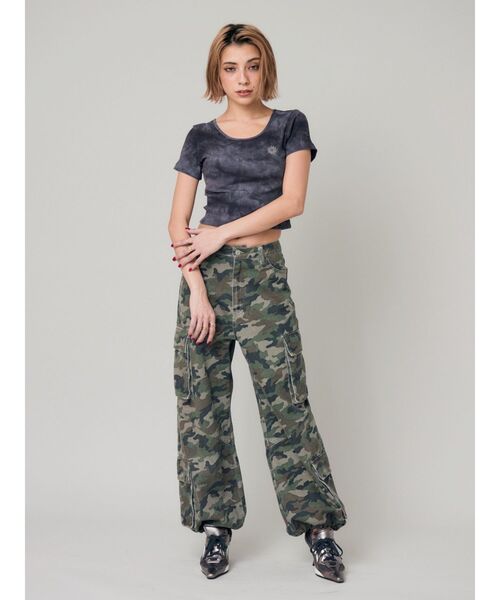 EVRIS（エヴリス）の「SUNNYショートTシャツ（Tシャツ/カットソー・レディース・ブラック/イエロー/ホワイト/グレー・FREE）」の16枚目の写真