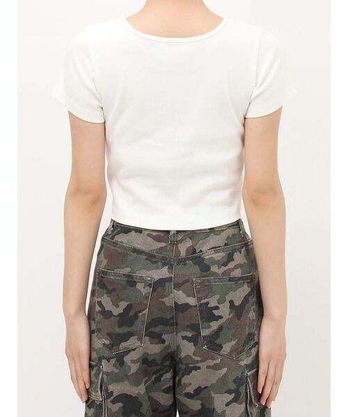 EVRIS（エヴリス）の「SUNNYショートTシャツ（Tシャツ/カットソー・レディース・ブラック/イエロー/ホワイト/グレー・FREE）」の16枚目の写真