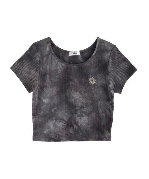 EVRIS（エヴリス）の「SUNNYショートTシャツ（Tシャツ/カットソー・レディース・ブラック/イエロー/ホワイト/グレー・FREE）」の5枚目の写真