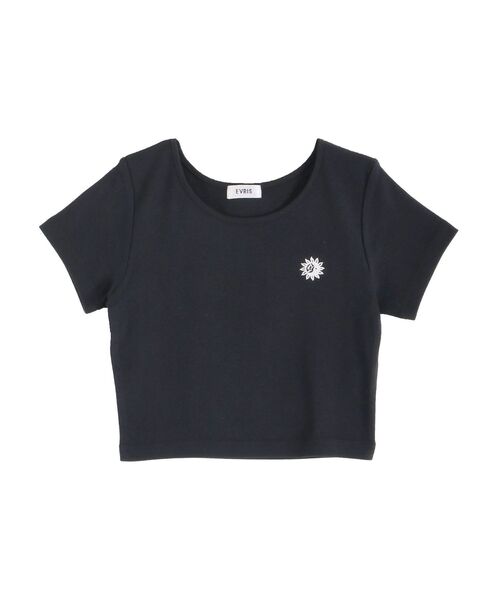 EVRIS（エヴリス）の「SUNNYショートTシャツ（Tシャツ/カットソー・レディース・ブラック/イエロー/ホワイト/グレー・FREE）」の6枚目の写真