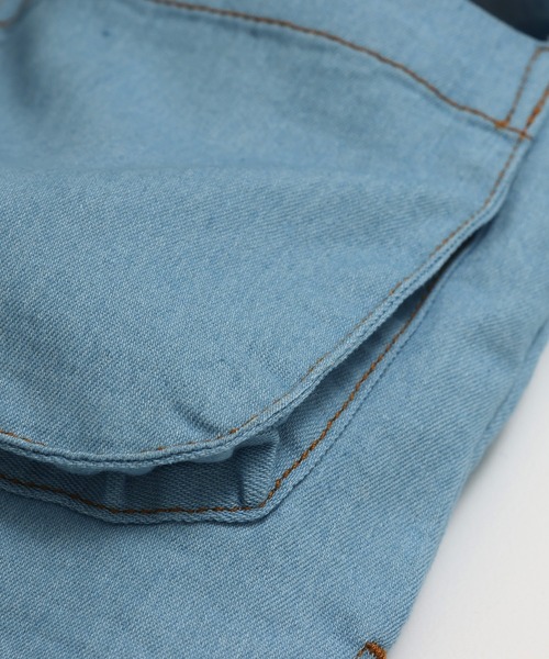 chil2（チルツー）の「ダンガリーベスト（ベスト・キッズ・ブルー/サックスブルー・120cm/160cm/140cm）」の16枚目の写真