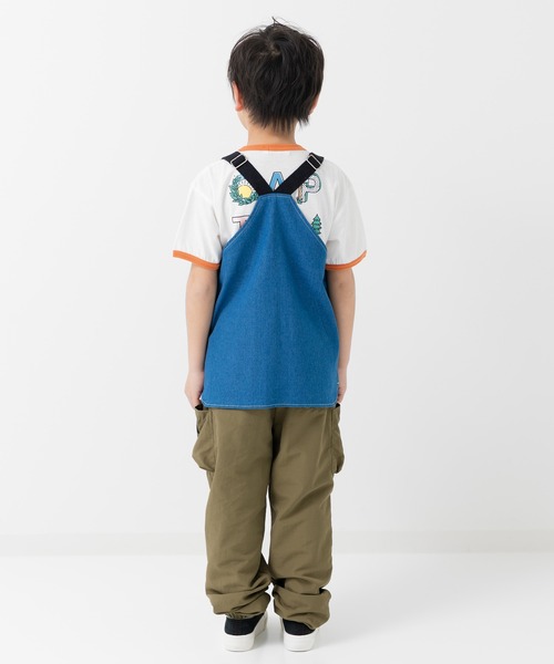 chil2（チルツー）の「ダンガリーベスト（ベスト・キッズ・ブルー/サックスブルー・120cm/160cm/140cm）」の5枚目の写真