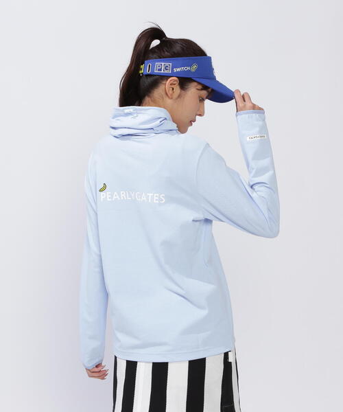 PEARLY GATES(パーリーゲイツ)の「【PEARLY GATES】【PG BODY】ソマルティソロナストレッチカノコ長袖オフタートルネックカットソー(Tシャツ/カットソー・レディース・ブルー/ネイビー/ホワイト・LARGE/MEDIUM)」の13枚目の写真