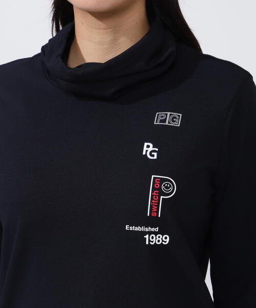 PEARLY GATES(パーリーゲイツ)の「【PEARLY GATES】【PG BODY】ソマルティソロナストレッチカノコ長袖オフタートルネックカットソー(Tシャツ/カットソー・レディース・ブルー/ネイビー/ホワイト・LARGE/MEDIUM)」の21枚目の写真