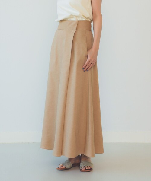 Demi-Luxe BEAMS（デミルクス ビームス）の「ワイドベルト フレアスカート [手洗い可]（スカート・レディース・ネイビー/ベージュ・36/38）」の18枚目の写真