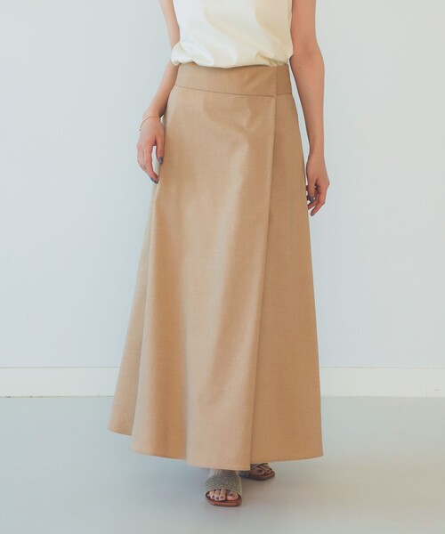 Demi-Luxe BEAMS（デミルクス ビームス）の「ワイドベルト フレアスカート [手洗い可]（スカート・レディース・ネイビー/ベージュ・36/38）」の20枚目の写真