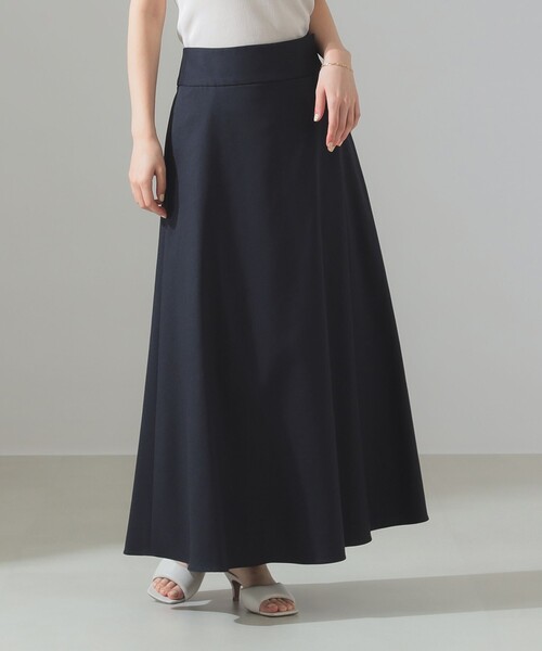 Demi-Luxe BEAMS（デミルクス ビームス）の「ワイドベルト フレアスカート [手洗い可]（スカート・レディース・ネイビー/ベージュ・36/38）」の12枚目の写真