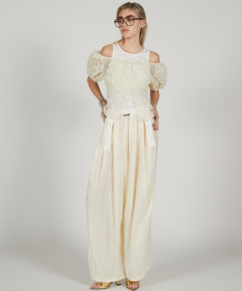 PRANK PROJECT（プランクプロジェクト）の「スモッキングパフトップ / Smocking Puff Top（その他トップス・レディース・ホワイト/ブラック・FREE）」の16枚目の写真