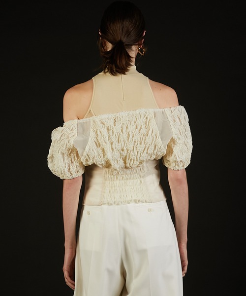 PRANK PROJECT（プランクプロジェクト）の「スモッキングパフトップ / Smocking Puff Top（その他トップス・レディース・ホワイト/ブラック・FREE）」の22枚目の写真