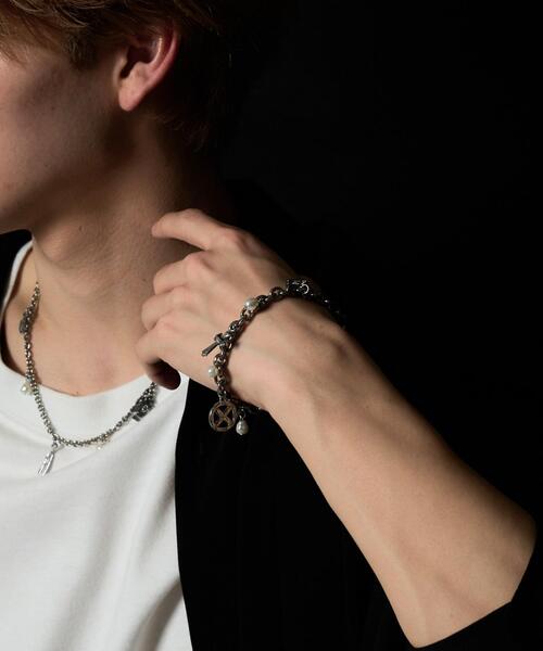 WEGO（ウィゴー）の「WEGO/モチーフMIXデザインブレス（ブレスレット・メンズ・その他3/その他2/その他1・FREE）」の8枚目の写真