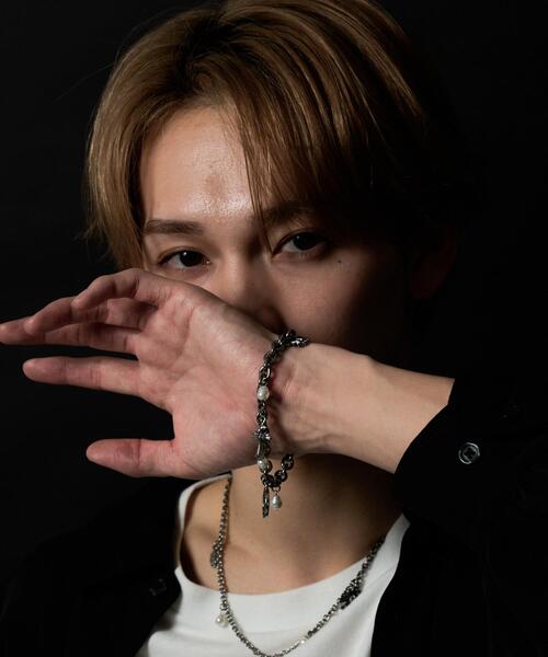 WEGO（ウィゴー）の「WEGO/モチーフMIXデザインブレス（ブレスレット・メンズ・その他3/その他2/その他1・FREE）」の9枚目の写真