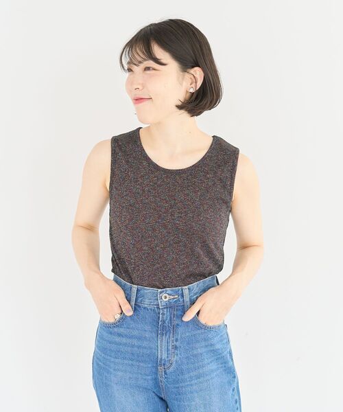 Petit fleur(プチフルール)の「・Petit Fleur ラメリブタンクトップ(タンクトップ・レディース・ホワイト/ブラック/その他6/ブルー/イエロー/ピンク・FREE)」の22枚目の写真