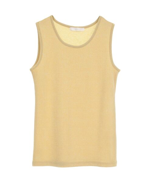 Petit fleur(プチフルール)の「・Petit Fleur ラメリブタンクトップ(タンクトップ・レディース・ホワイト/ブラック/その他6/ブルー/イエロー/ピンク・FREE)」の9枚目の写真