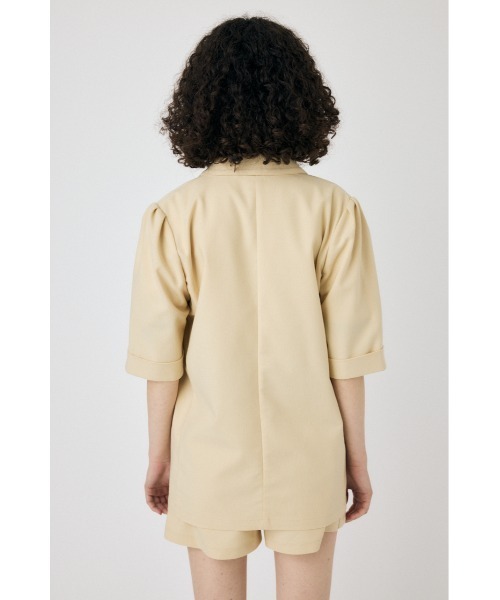 MOUSSY（マウジー）の「SHORT SLEEVE TAILORED ジャケット（テーラードジャケット・レディース・アイボリー/ブラック・FREE）」の15枚目の写真