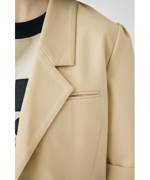 MOUSSY（マウジー）の「SHORT SLEEVE TAILORED ジャケット（テーラードジャケット・レディース・アイボリー/ブラック・FREE）」の18枚目の写真