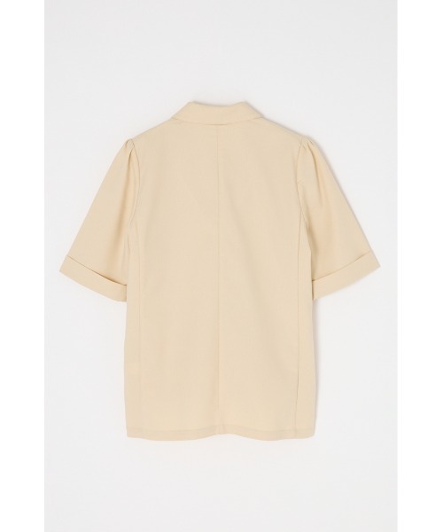 MOUSSY（マウジー）の「SHORT SLEEVE TAILORED ジャケット（テーラードジャケット・レディース・アイボリー/ブラック・FREE）」の21枚目の写真