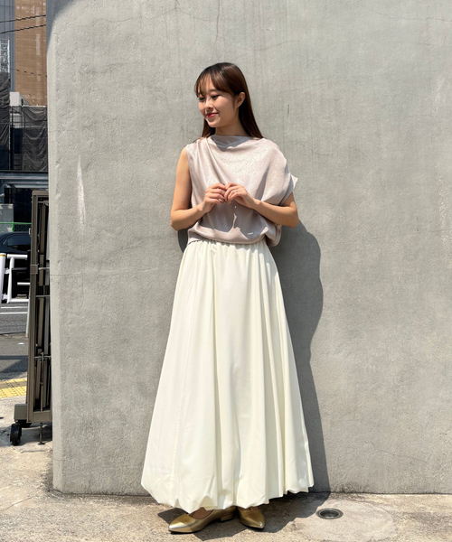 EMMA　ROUGE VIF（エマルージュヴィフ）の「【一部店舗限定】とろみバルーンスカート（スカート・レディース・ブラック/アイボリー・38/36）」の17枚目の写真