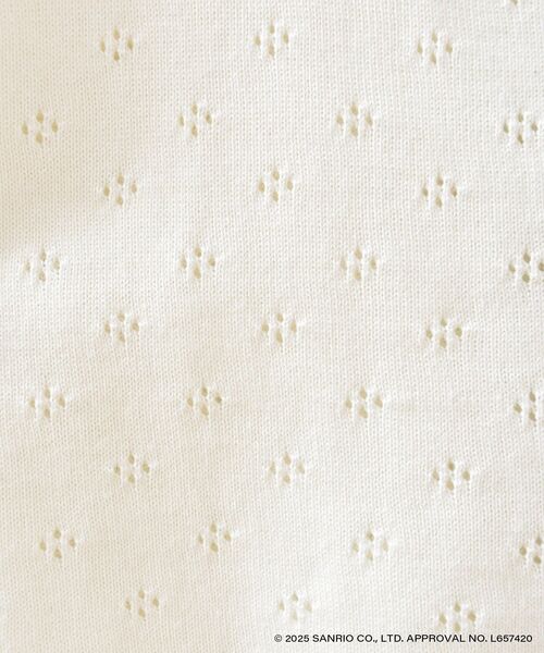 MAJESTIC LEGON(マジェスティックレゴン)の「ハローキティ リボンニットカーデ(カーディガン/ボレロ・レディース・ホワイト系その他2/レッド・MEDIUM)」の3枚目の写真