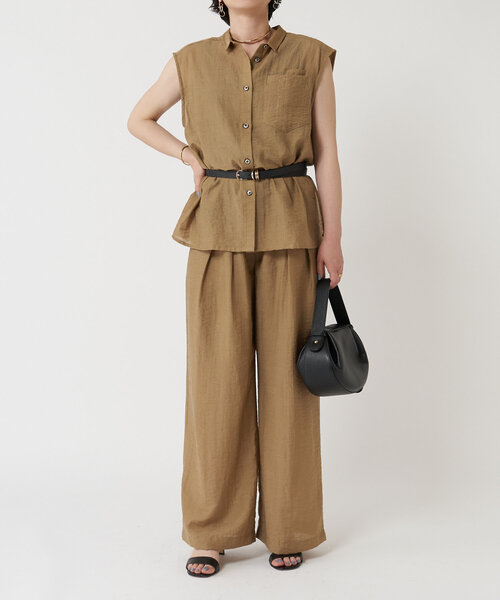 LIVETART(リヴェタート)の「3連Dリングベルト(ベルト・レディース・ブラック・FREE)」の3枚目の写真