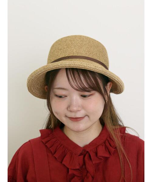 Samansa Mos2(サマンサ モスモス)の「【吸水速乾/消臭効果】ブレードハット(ハット・レディース・ブラウン/ベージュ・F)」の1枚目の写真