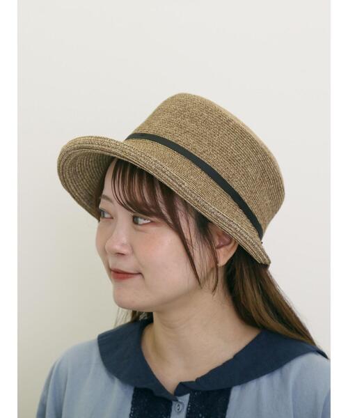 Samansa Mos2(サマンサ モスモス)の「【吸水速乾/消臭効果】ブレードハット(ハット・レディース・ブラウン/ベージュ・F)」の2枚目の写真