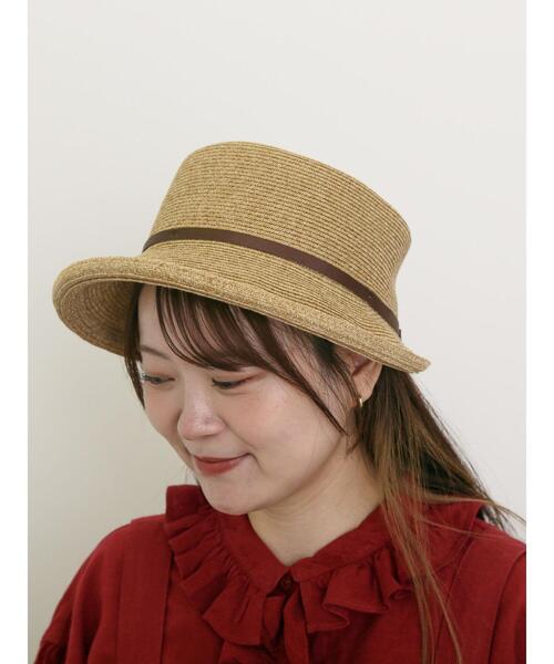 Samansa Mos2(サマンサ モスモス)の「【吸水速乾/消臭効果】ブレードハット(ハット・レディース・ブラウン/ベージュ・F)」の4枚目の写真